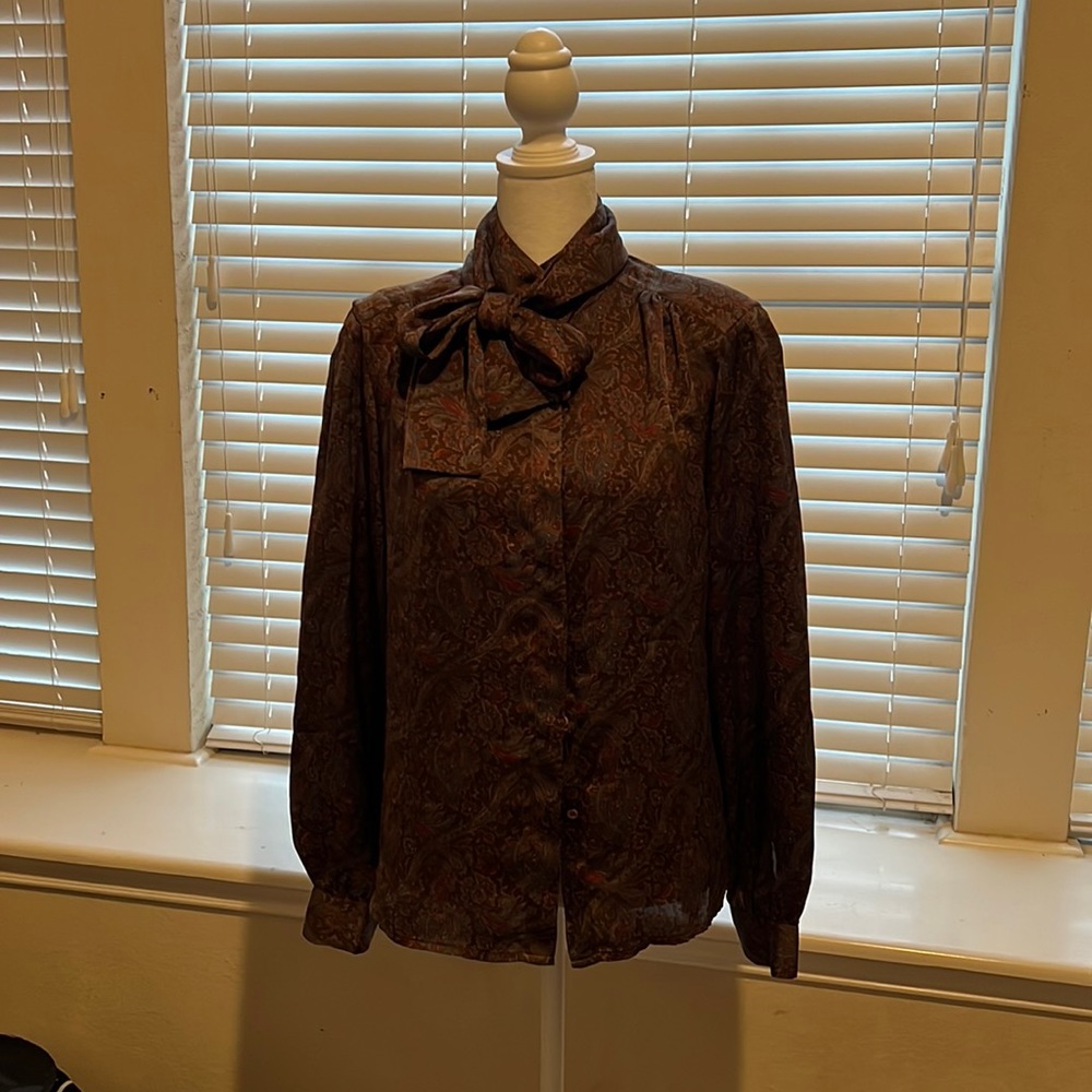 Paisley Silk Blouse